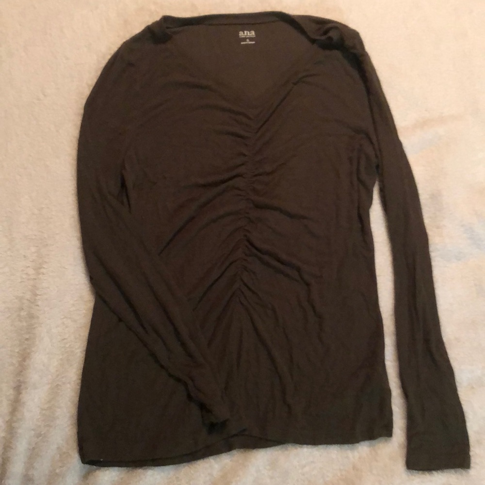Dark green, long sleeve shirt